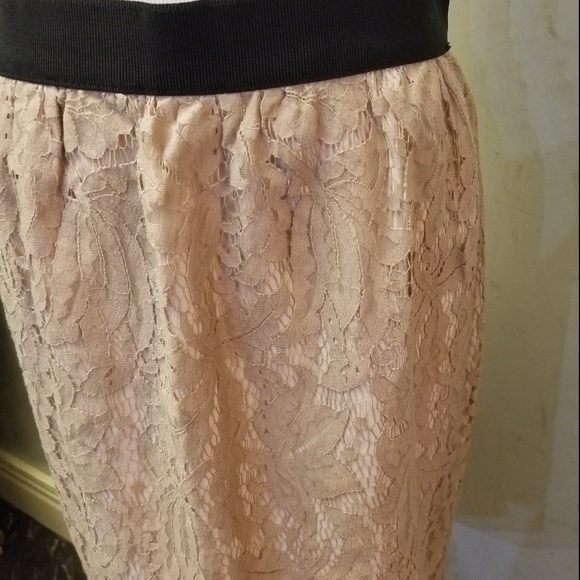 LOFT Ann Taylor lace mini skirt (L24) - Picture 3 of 6